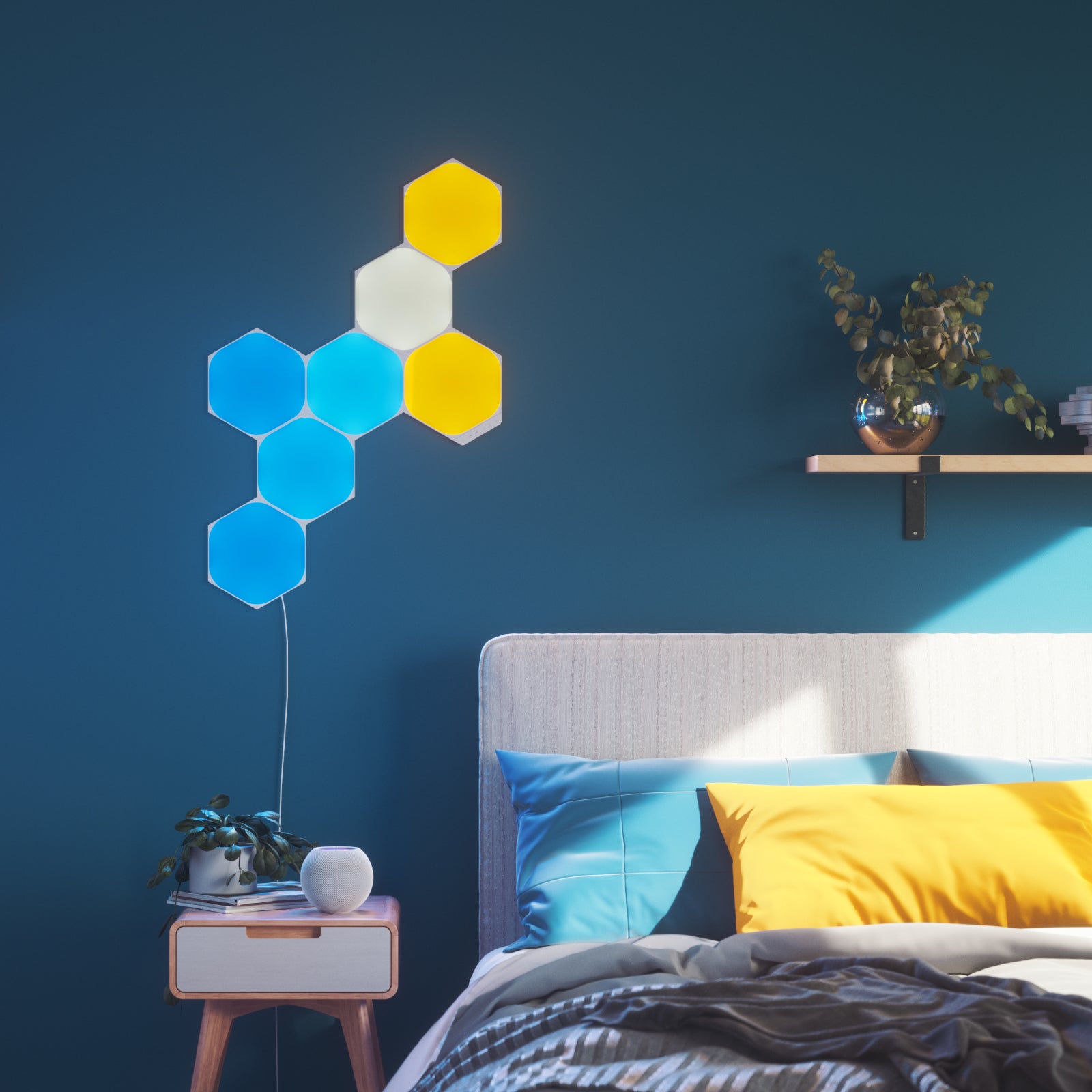 Nanoleaf Shapes Hexagons | Smart LED Light Panel Kit (13 Panels