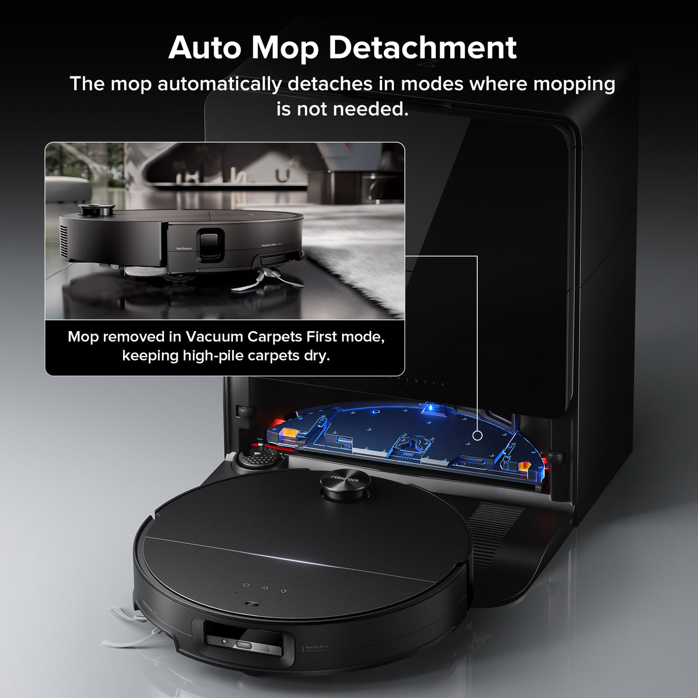 Roborock Saros 10 Robot Vacuum with Dual Anti-tangle System