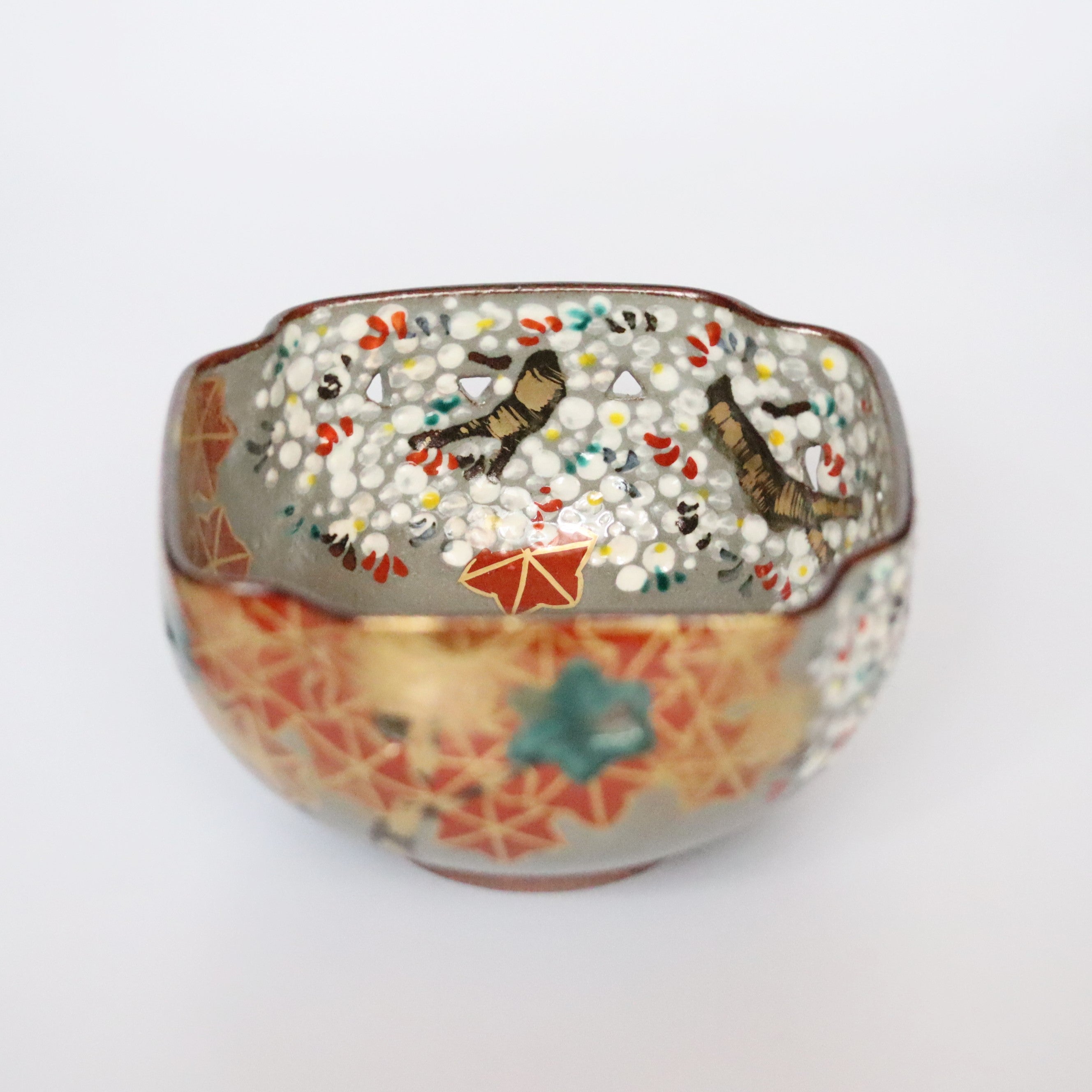 乾山写雲錦角向付 – うつわ御結