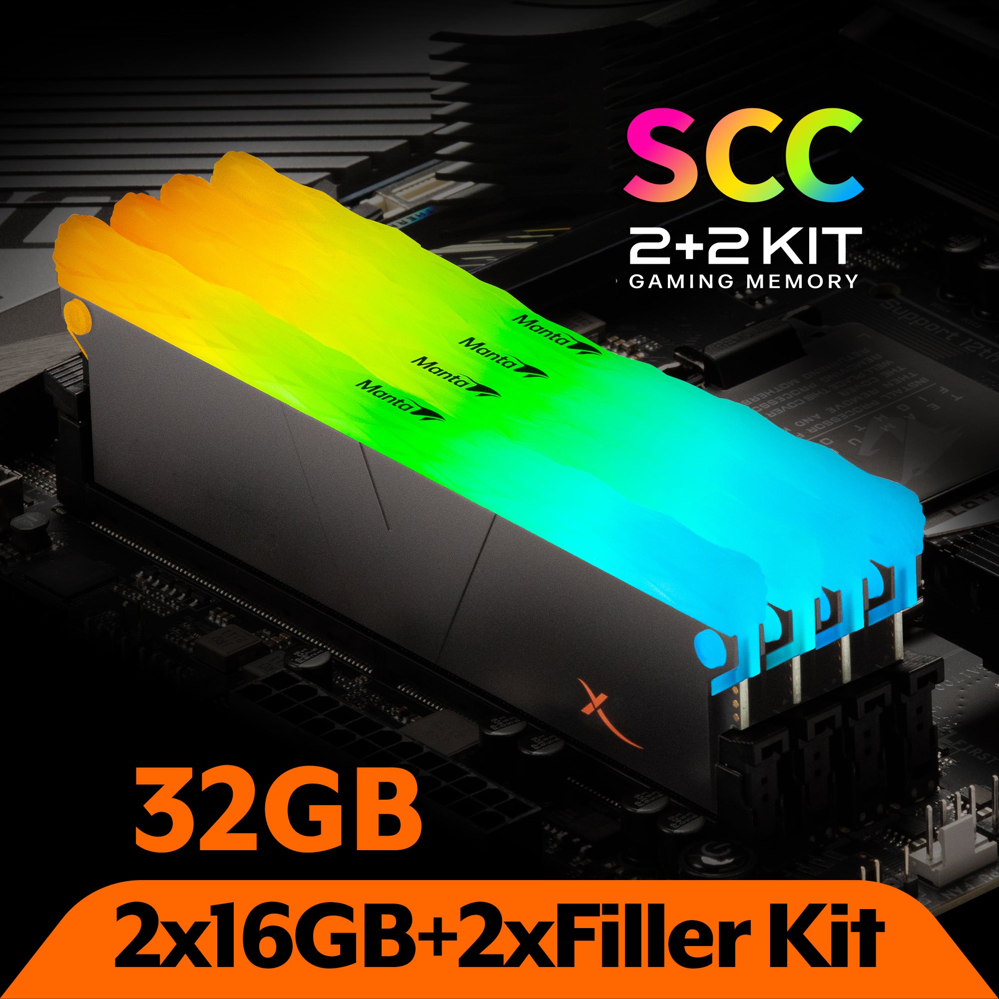 DDR5 | [Manta] XPrism RGB | SCC KIT | 32GB (16GBx2) | INTEL XMP | Gami