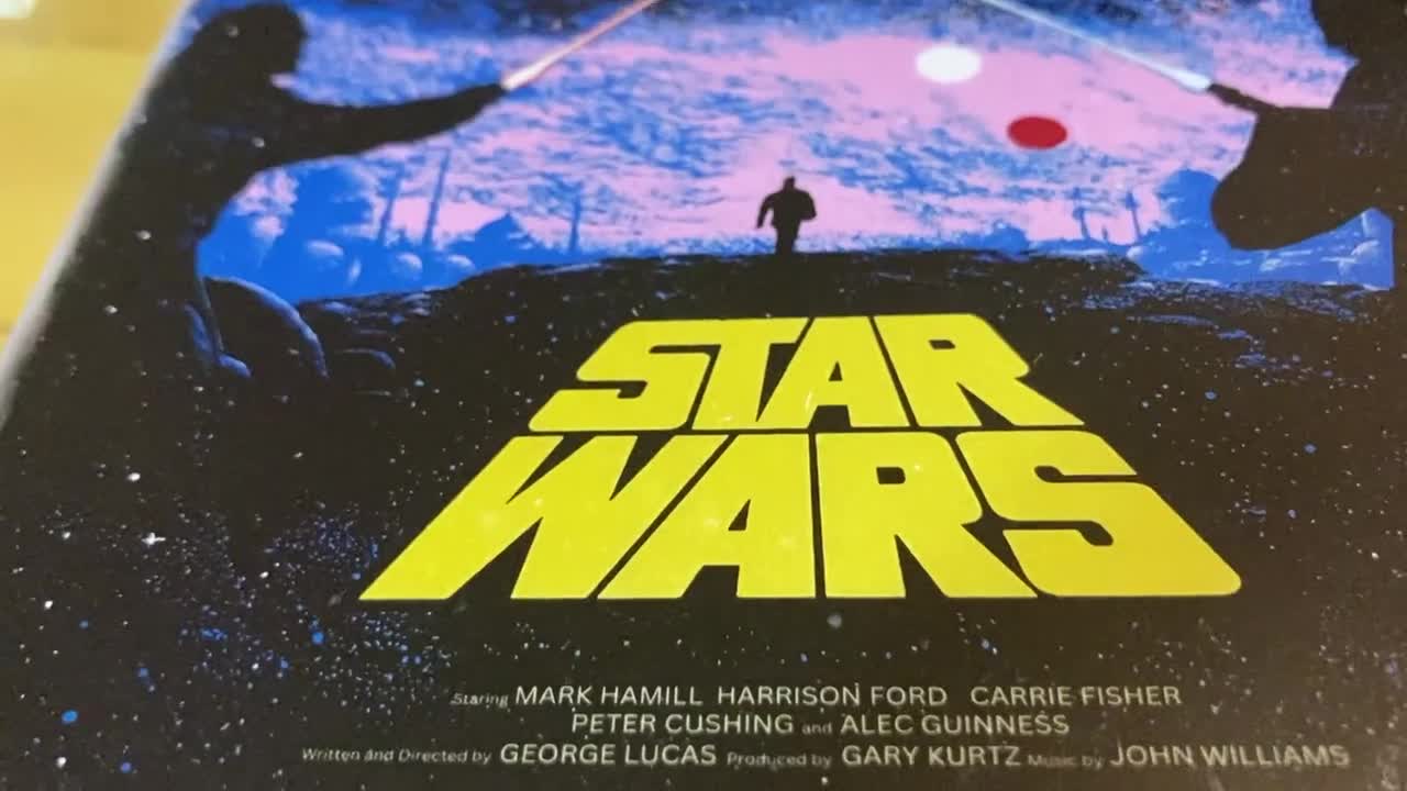 Star Wars Art Poster Framed 2 Set Luke Skywalker, Darth Vader