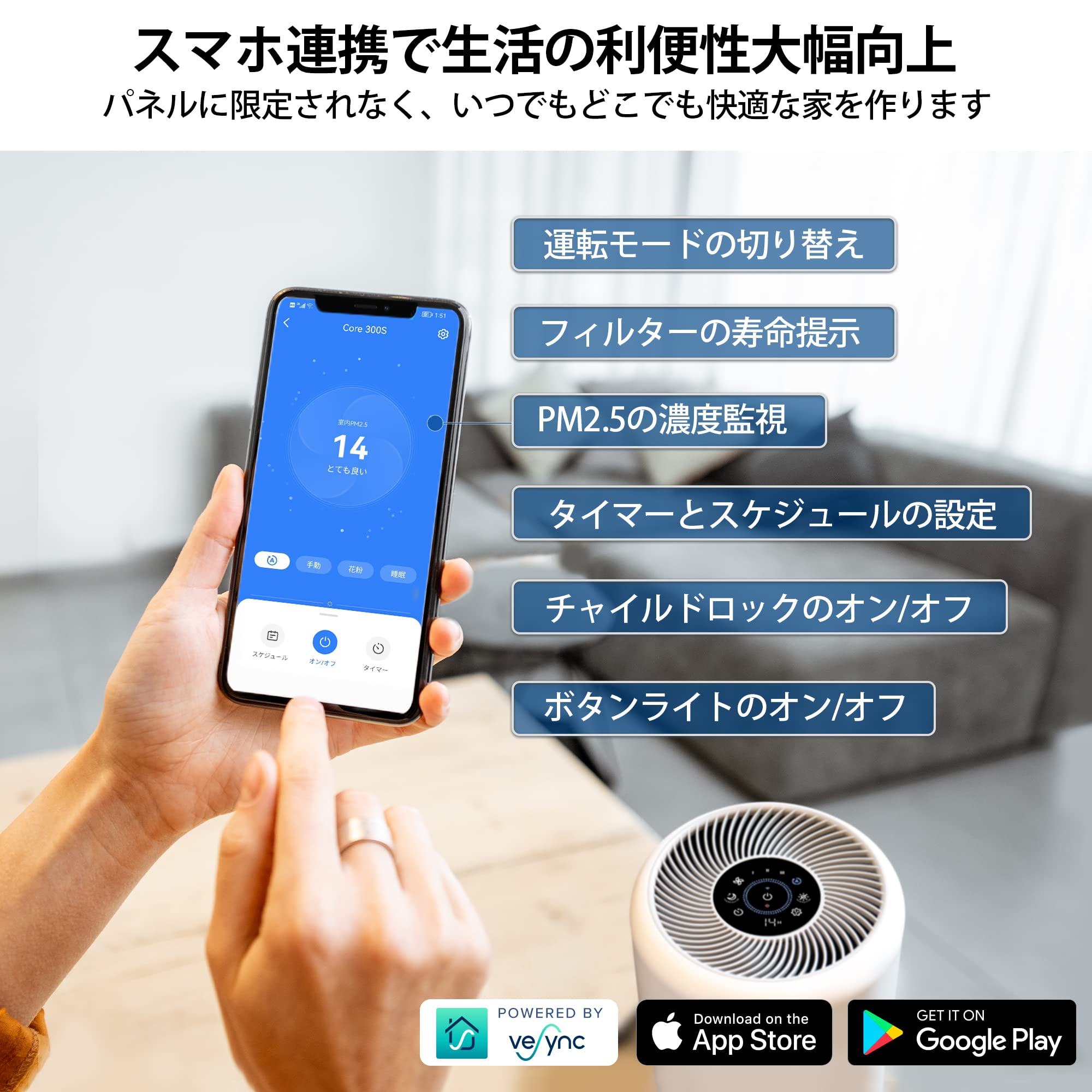 Levoit Core 300S 空気清浄機