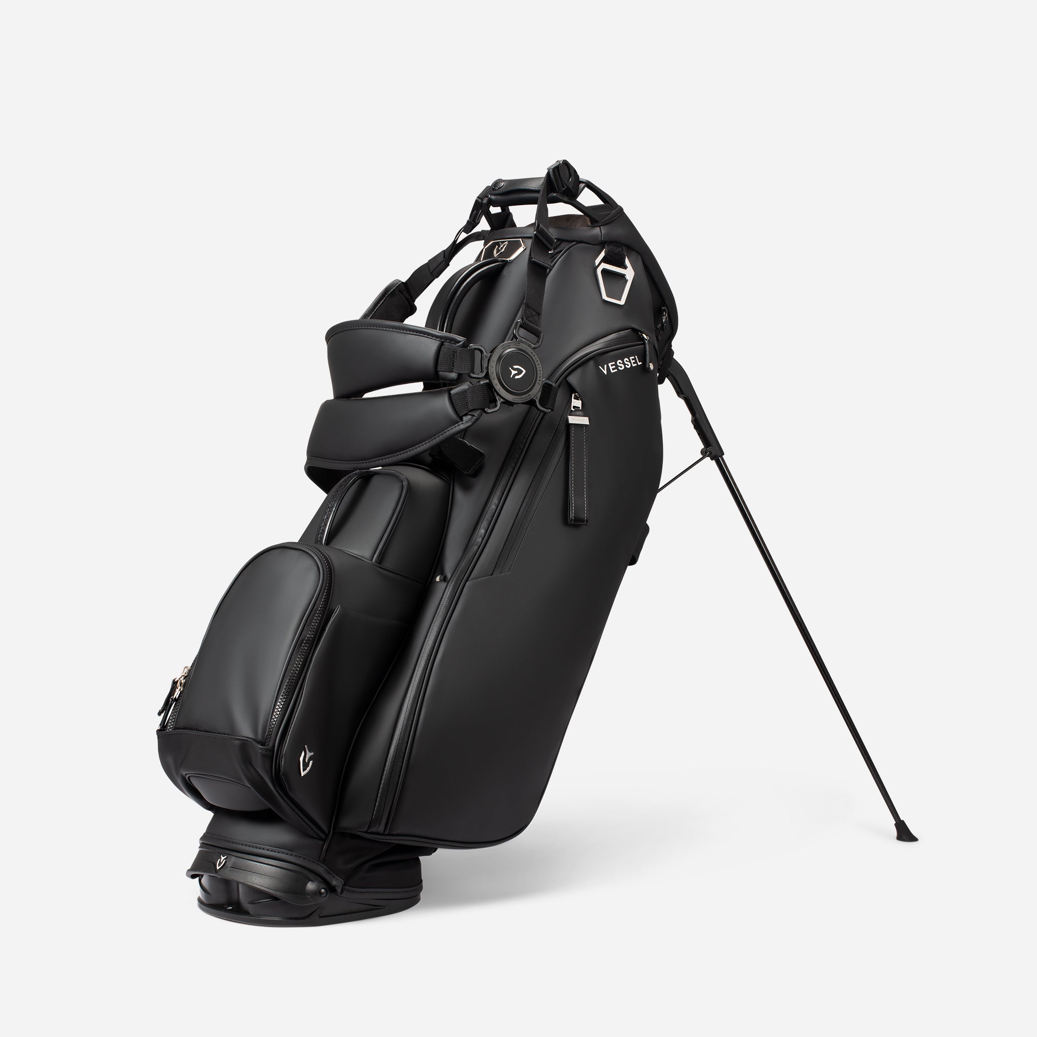 Player V Golf Stand Bag | Premium Golf Bag - Black