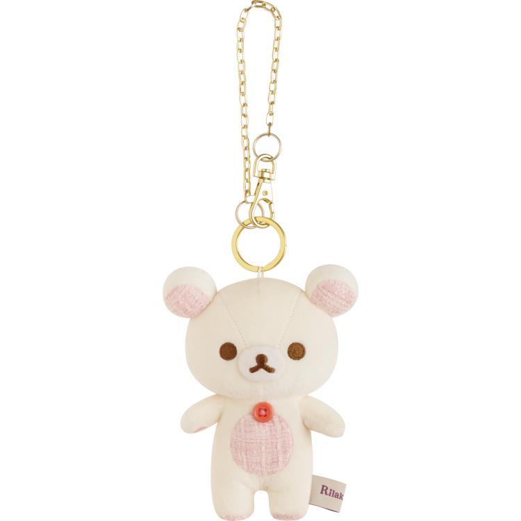 Korilakkuma Plush Keychain Tweed Lovely House San-X Japan 2024