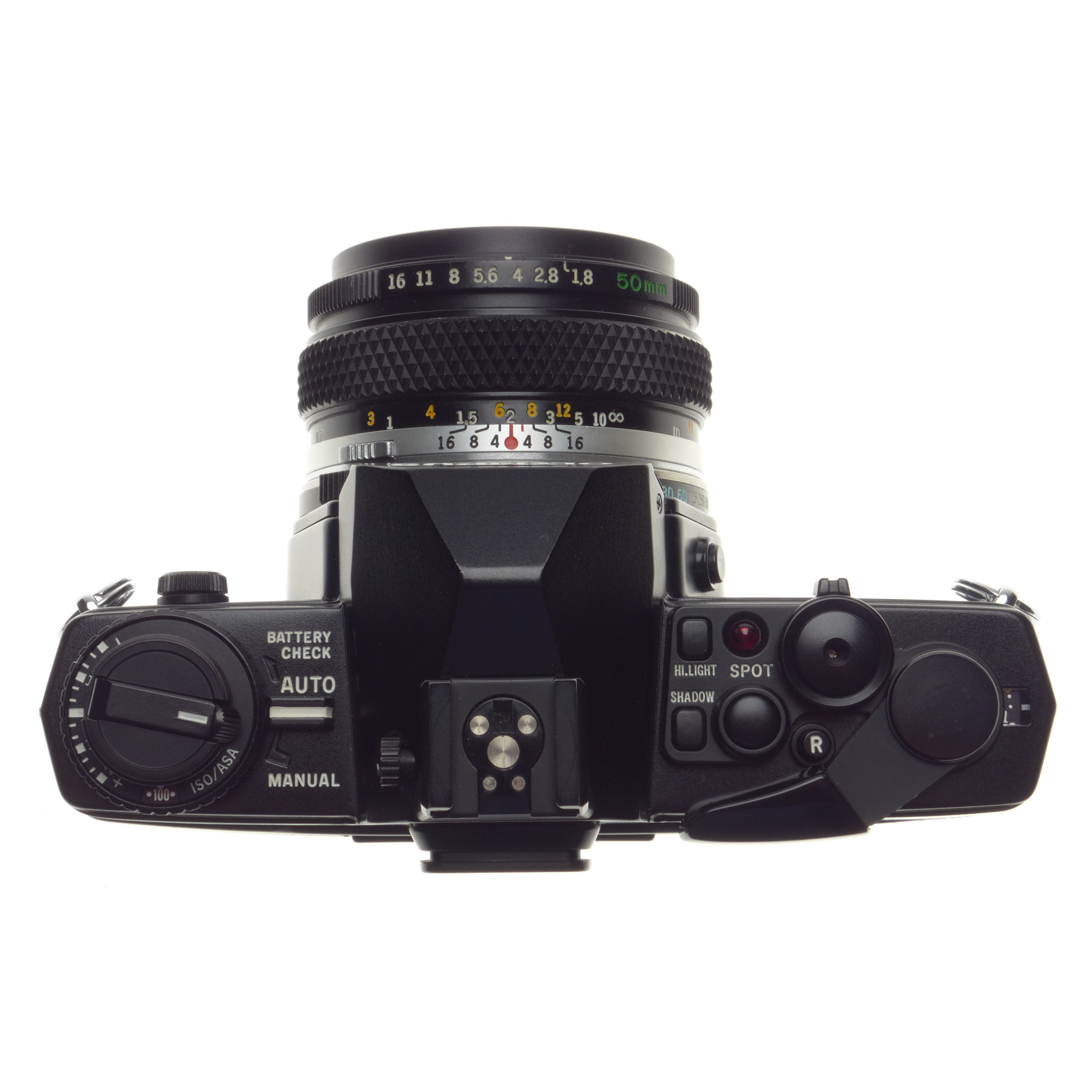 Olympus OM-4 Ti Black SLR 35mm Titanium film camera 1.8/50mm Zuiko kit