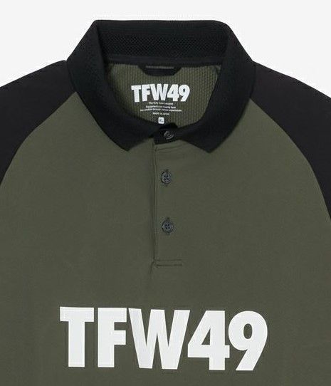 TFW49 - LONG SLEEVE POLO | ポロシャツ | カーキ | ブラック | メンズ