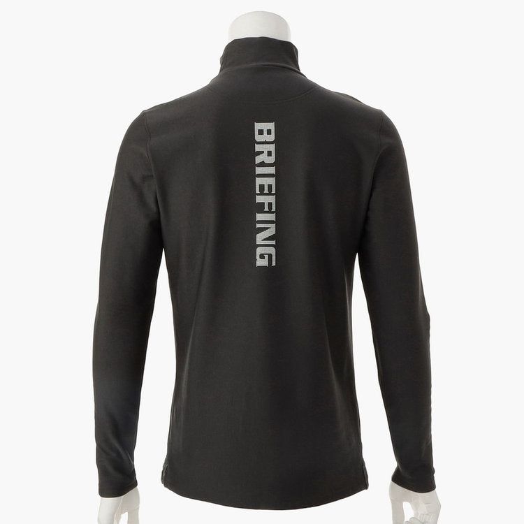 BRIEFING GOLF - MENS WARM LS HIGH NECK | モックネック | チャコール