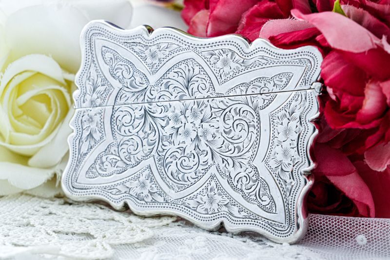 アンティークシルバー、アンティーク銀器、純銀製(925) 1868年