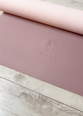 SUKALA】リバーシブルヨガマット6mm(ローズ・レモンライム・アクア