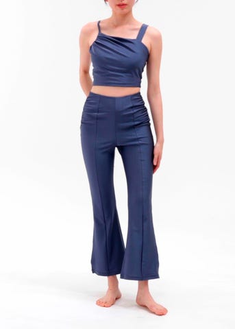 SUKALA】シャインストレッチフィットパンツ(M・L・LLサイズ スモーク