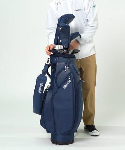 BEAMS GOLF（ビームス ゴルフ）スクリプトロゴ ネイビー キャディ