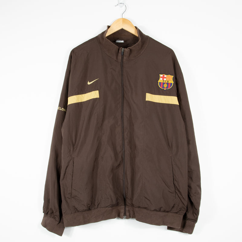 Nike FC Barcalona Track Jacket - Brown - XX-Large – Viaduct Vintage