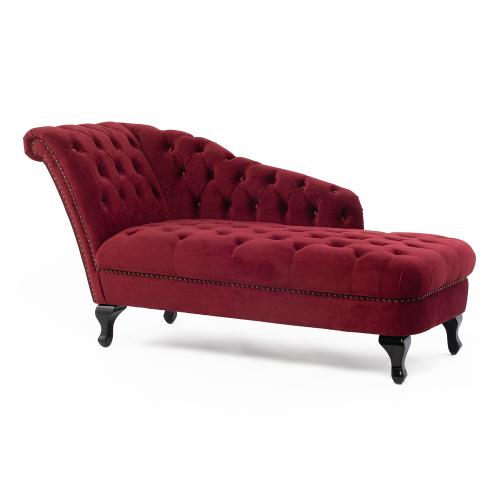 ヴィンセント VKシリーズ カウチソファ レッドベルベット 布地 VKF280K