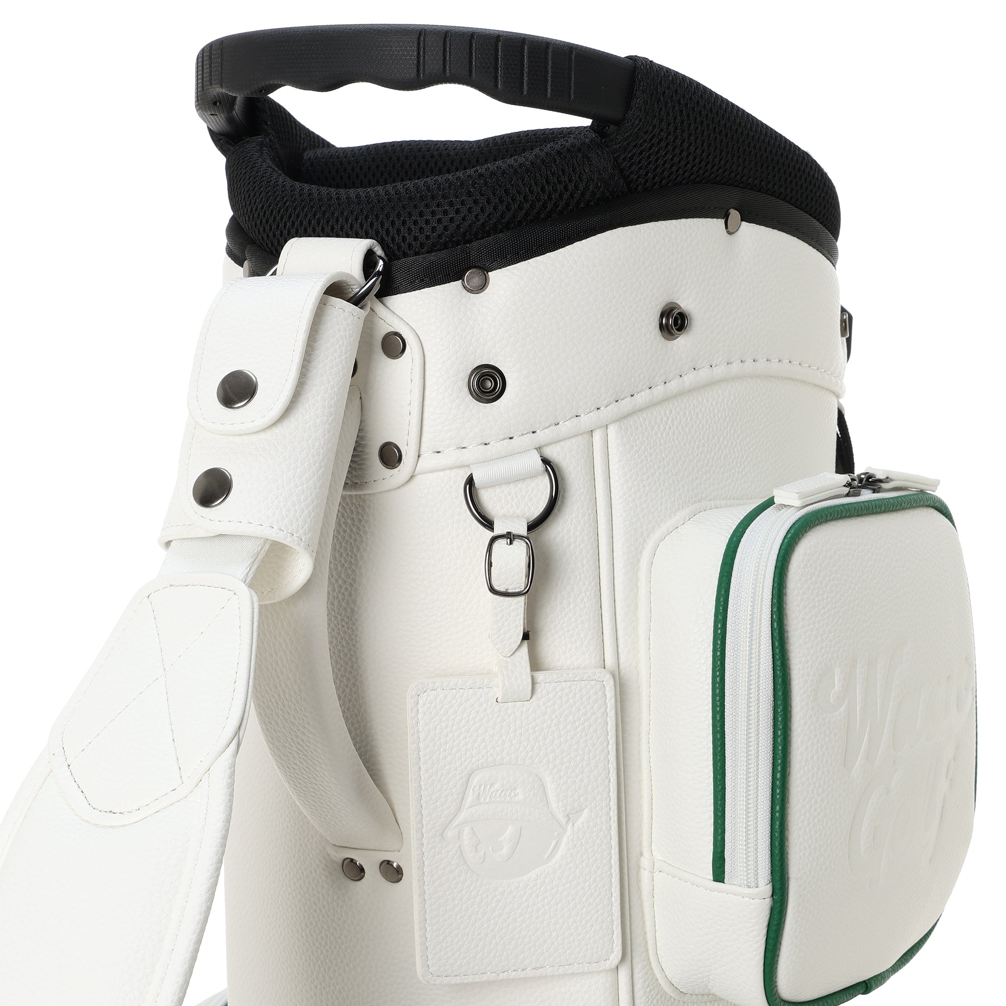 WAACワックPUマットレザーキャディバッグ【カバーなし】 WAACワックPU