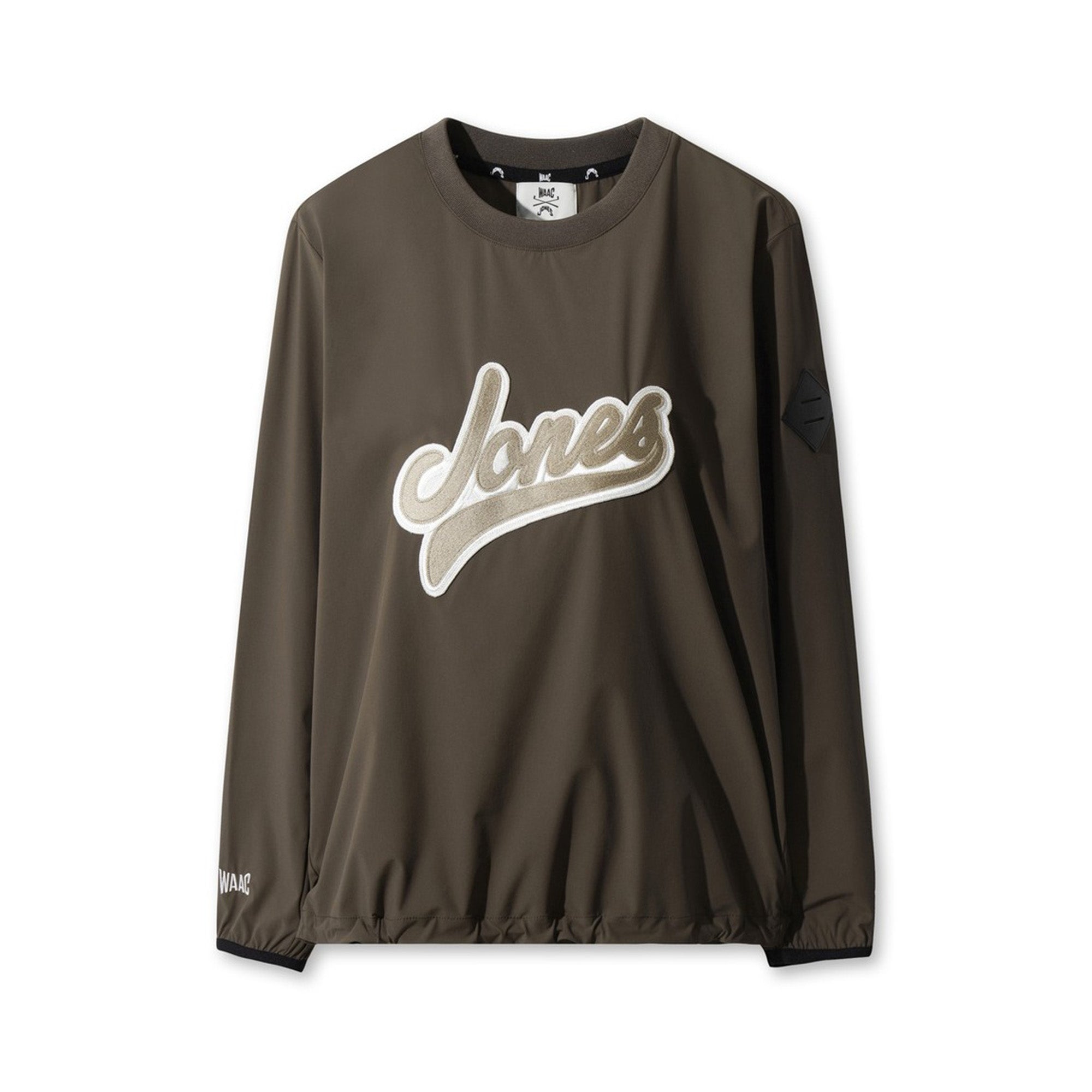 WAAC X JONES】WOMEN カーブロゴプルオーバー ブラウン