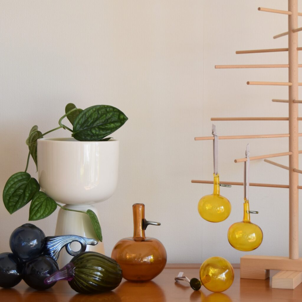 iittala 】ミニオーナメントボール5個セットとガラスアップル3個セット