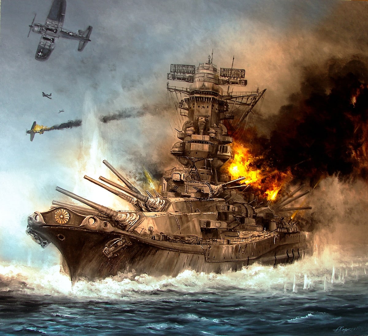The sortie of the battleship Yamato - War History