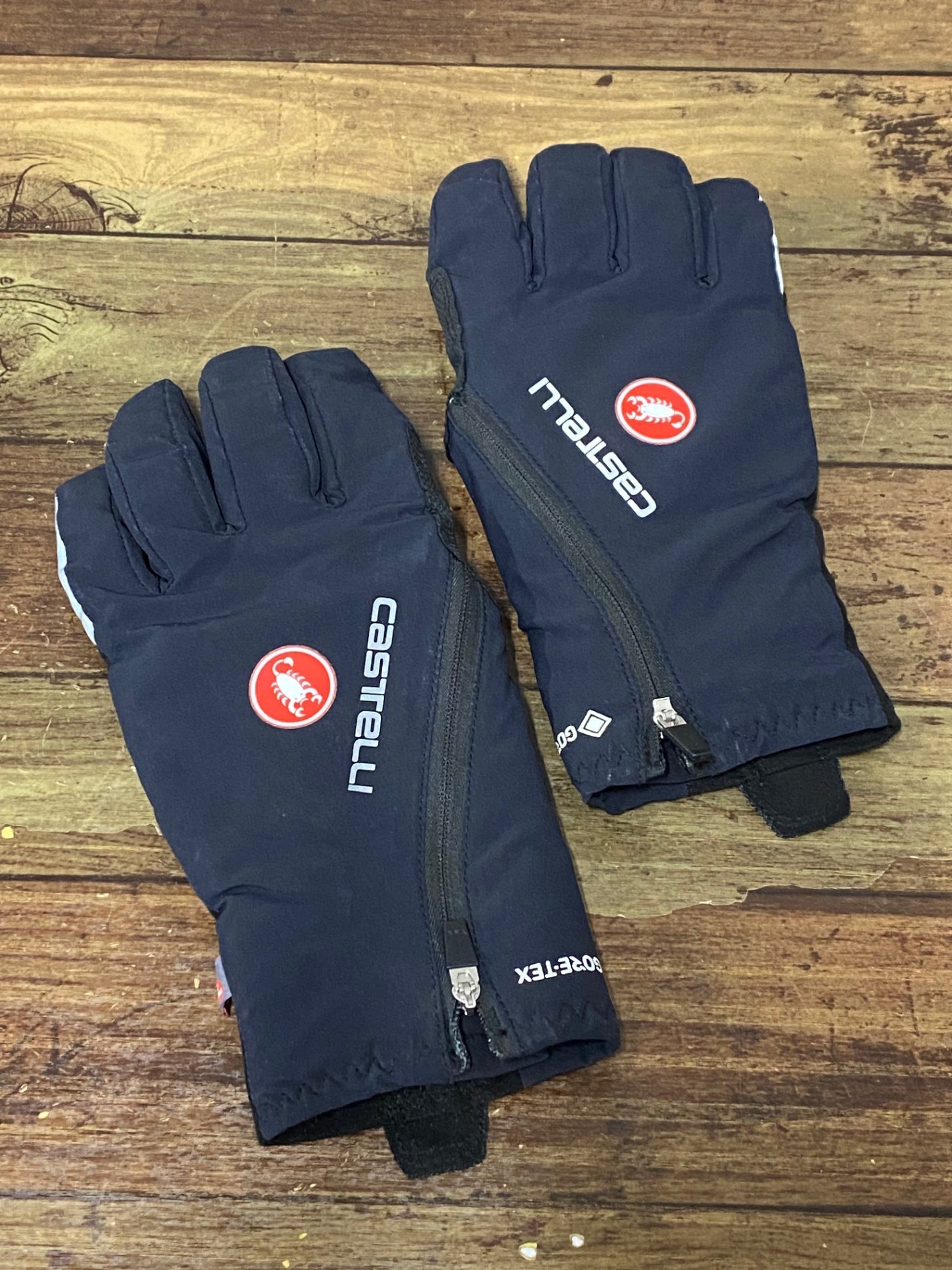 JY252 カステリ CASTELLI GORE-TEX 長指 グローブ 厚手 裏起毛 L ※指先