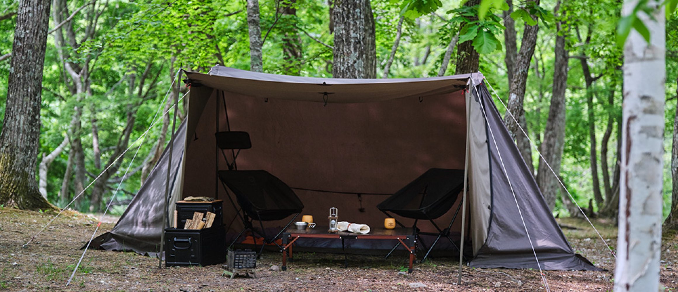 テンマクデザインの人気難燃テントがサイズUP！ 2人用の「大炎幕」発売