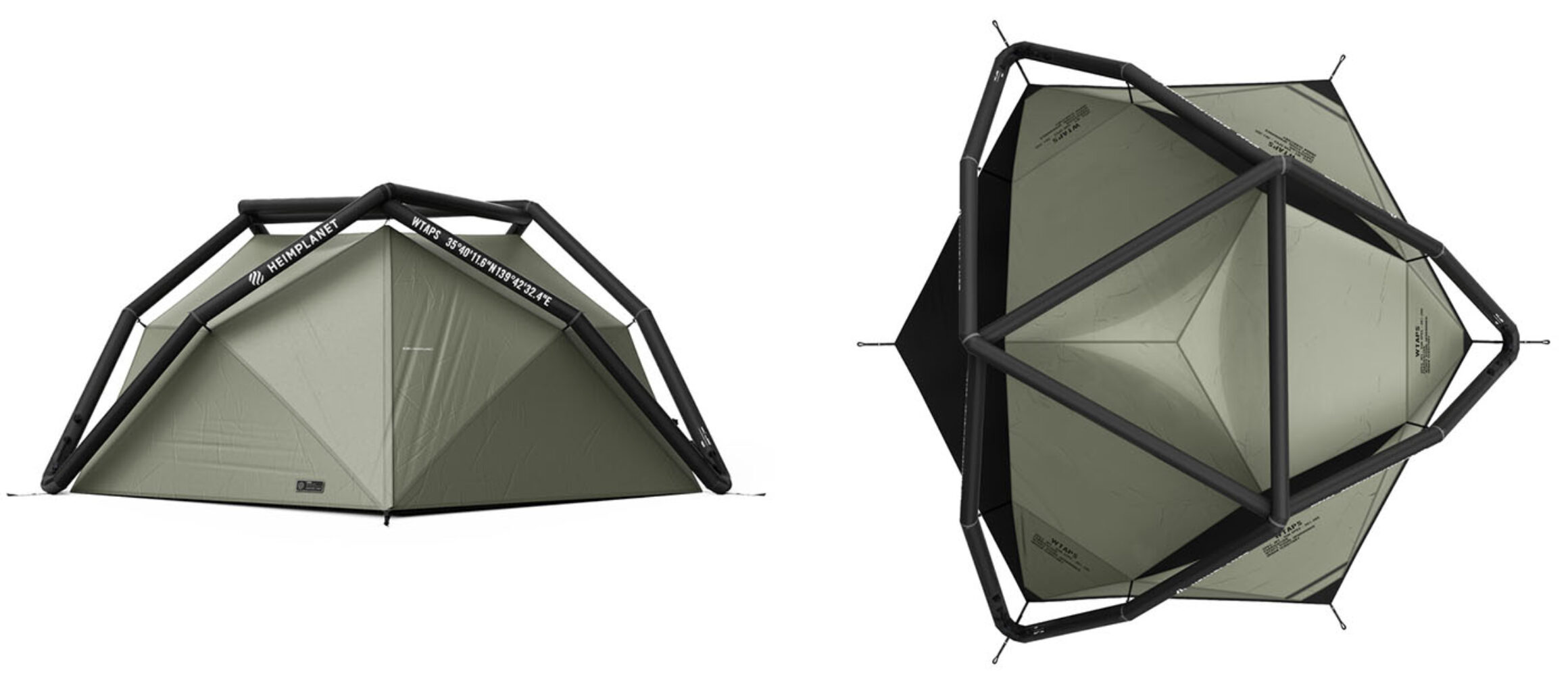 ハイムプラネットがWTAPS®とコラボレーション。2人用テント“KIRRA”を
