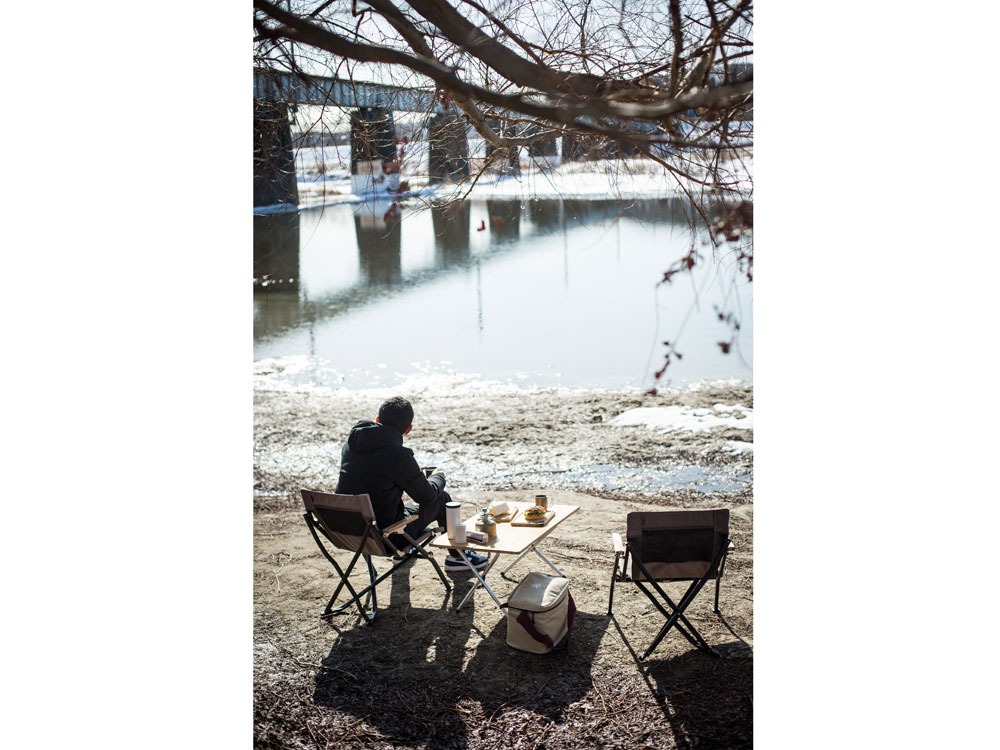 snow peak ローチェア ショート グレー LV-093GY: キャンプ