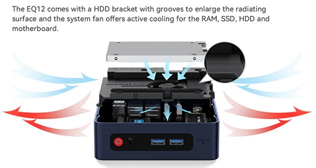 Beelink EQ12 実機レビュー、Alder Lake N100 / DDR5 16GB / PCIe