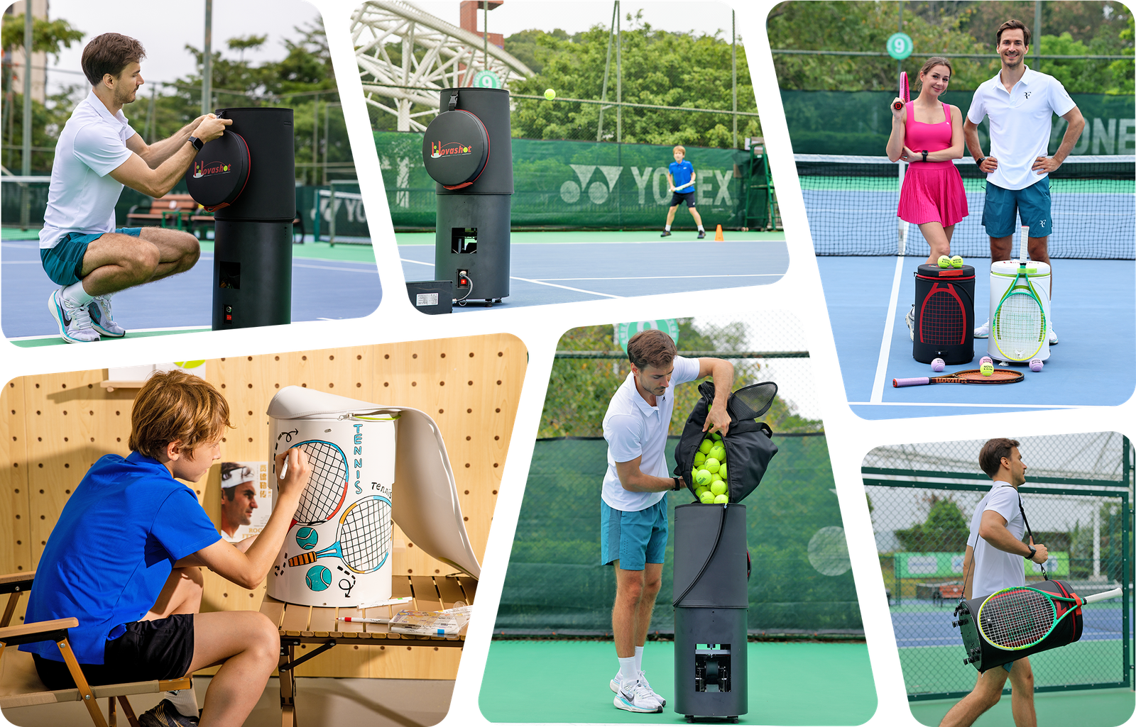 Novashot T1 テニス自動球出し機 Novashot T1 Pro | The World's First