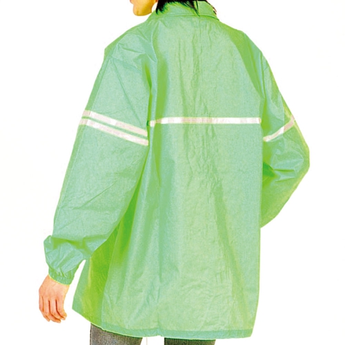 蛍光ウインドブレーカー（蛍光グリーン）｜交通安全・防犯・防災グッズ