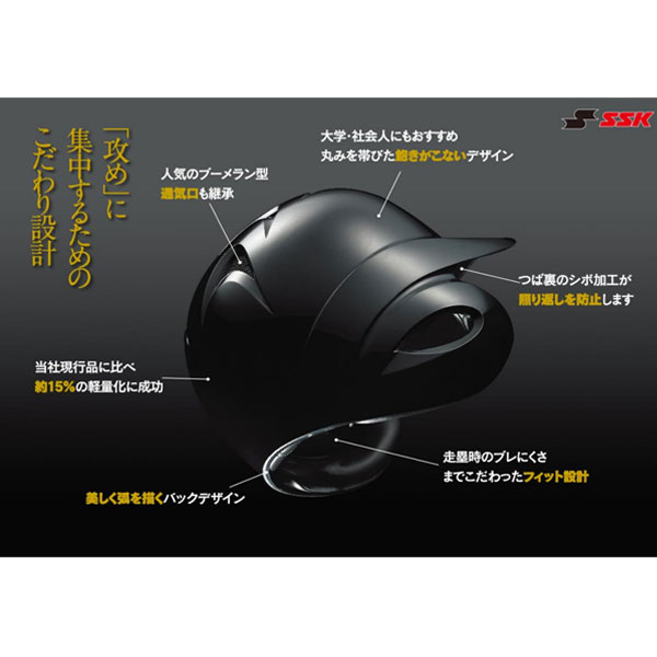 野球 SSK ヘルメットセット 7個 軟式野球 軟式用 ヘルメット 両耳 JSBB