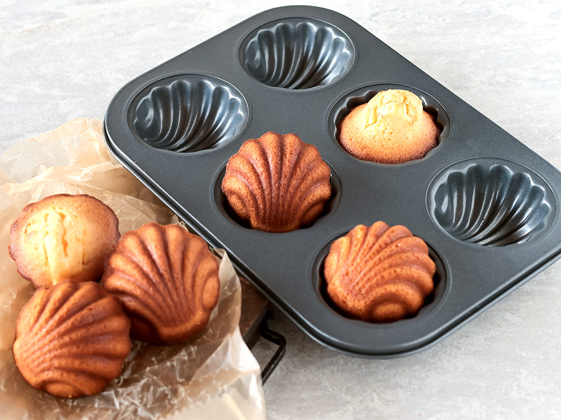 cotta マドレーヌ型 ほたて深型(6個取) | マドレーヌ型 | お菓子・パン