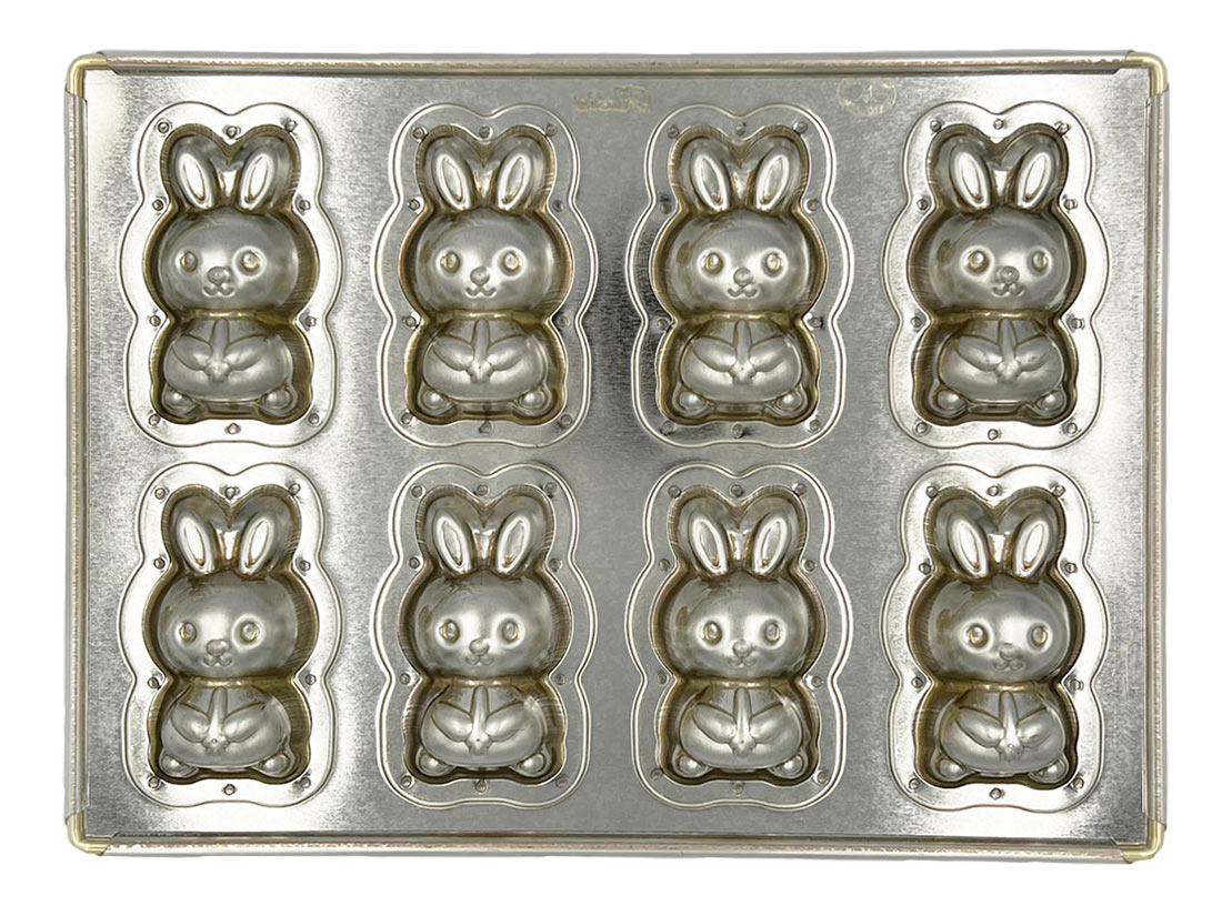 松永製作所 シルバーうさピョン天板 8P | その他のマドレーヌ