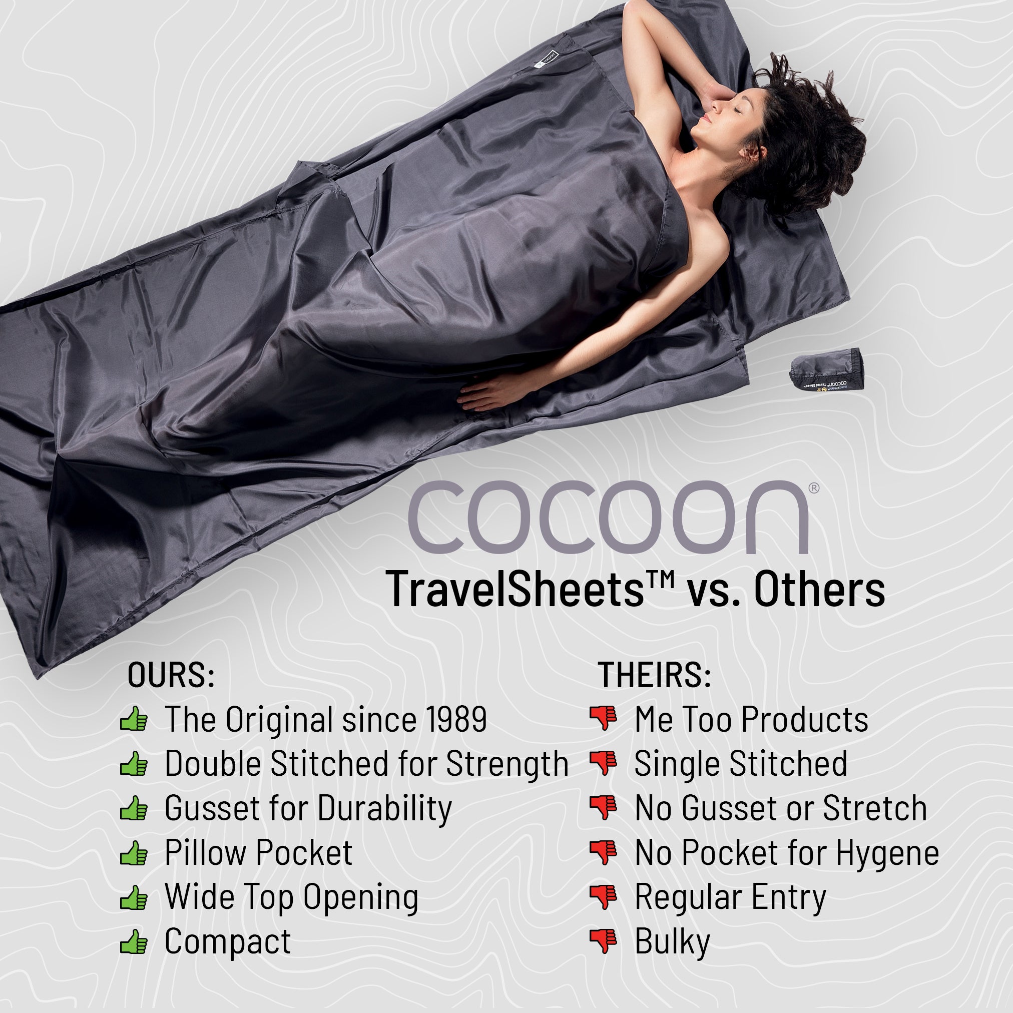 Travel Sleep Sack | Silk Ripstop | COCOON