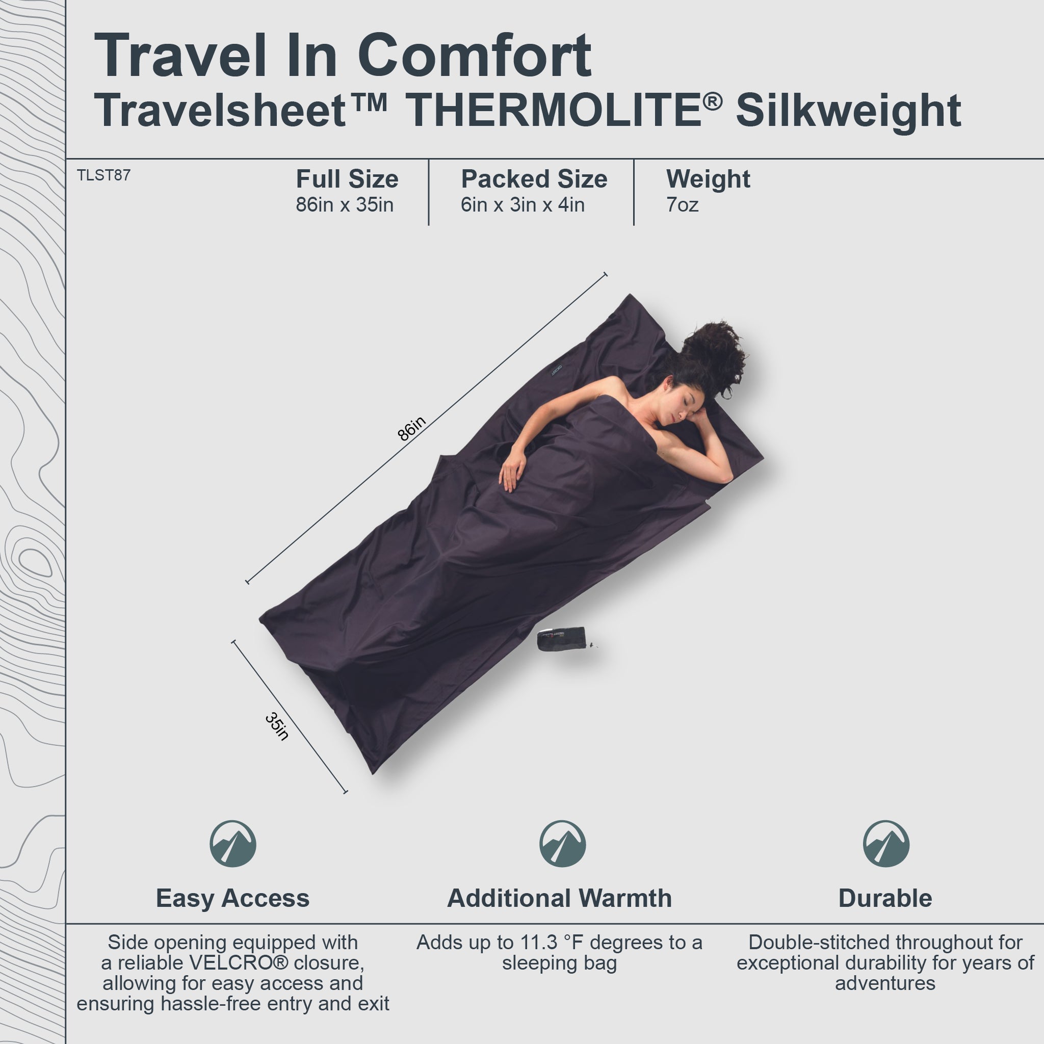 Travel Sleep Sack | Thermolite® Silkweight | COCOON