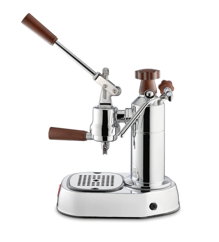 La Pavoni (US Version) Europiccola Lever Espresso Chrome w/ Wood 8