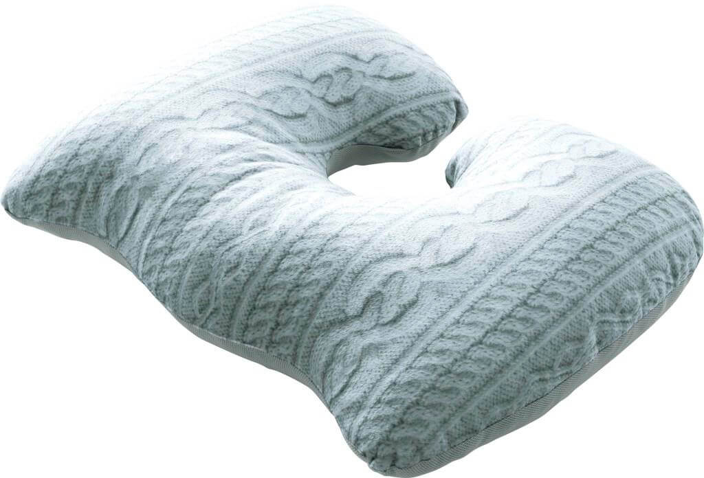 姿勢スクエアクッション ピンク／グレー：PRODUCT（商品情報）｜株式