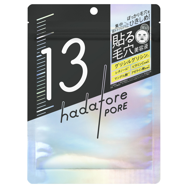 hadatore ポアマスク13 / ロゼット(フェイス用シートパック・マスク