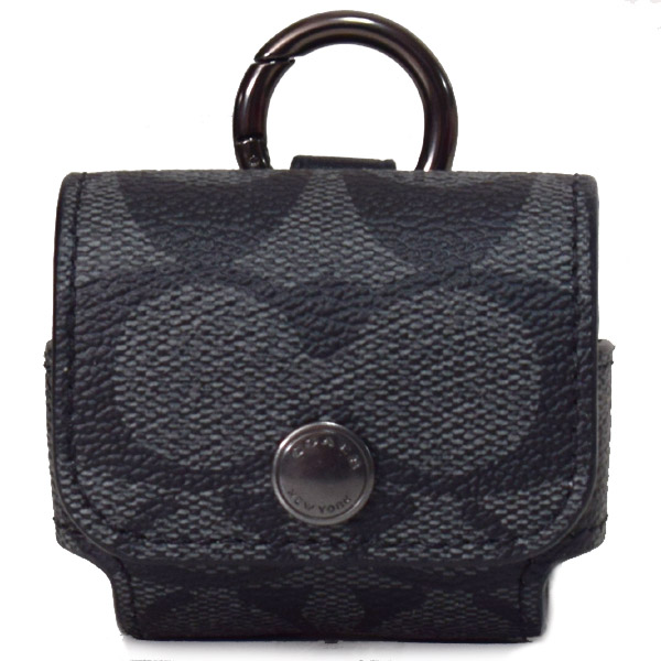 COACH】コーチ コーティングキャンバス カーフレザー シグネチャー