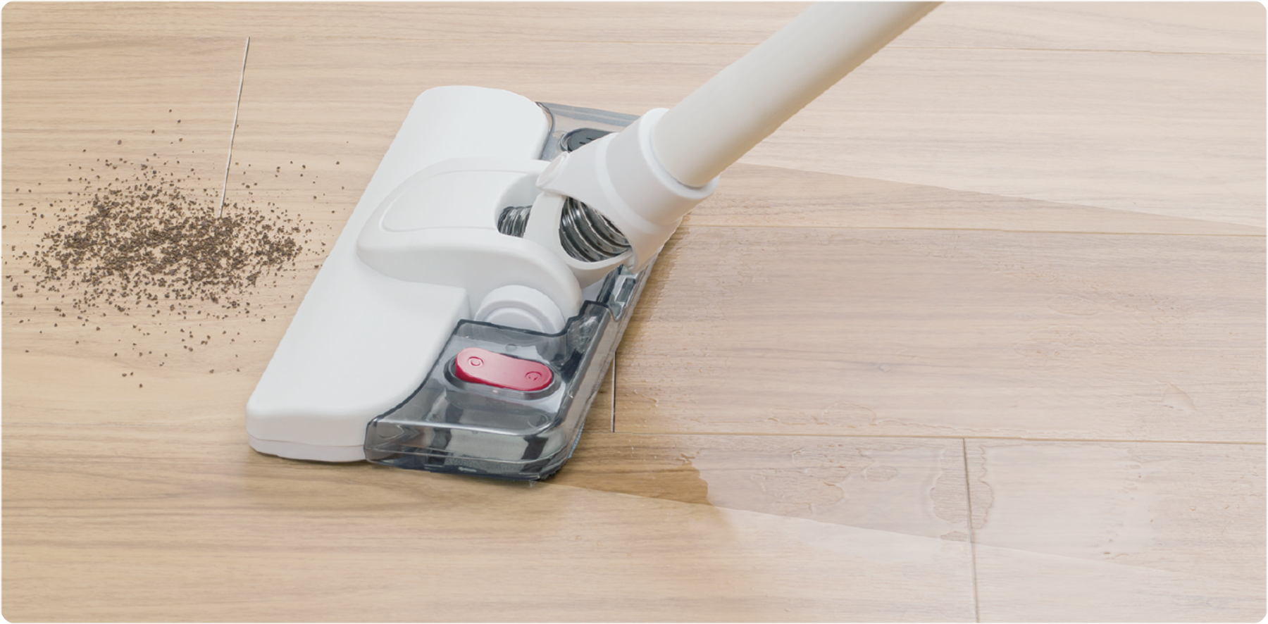 クリーナー】CM-AC24-WH コード式スティッククリーナー水ぶきプラス