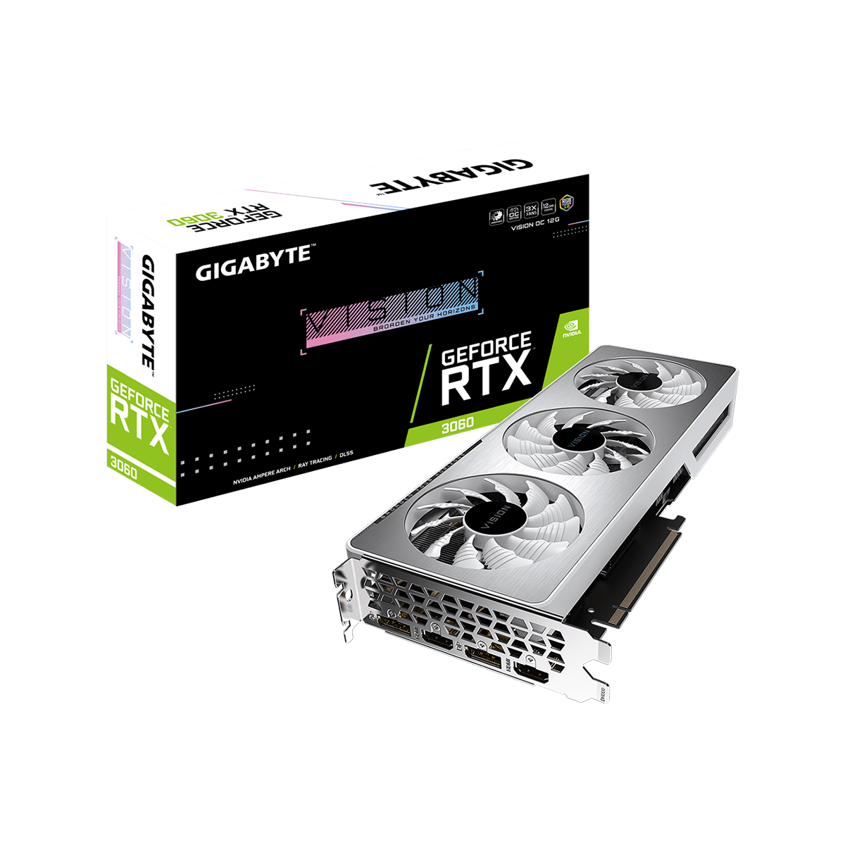 GV-N3060VISION OC-12GD | GIGABYTE NVIDIA GEFORCE RTX 3060 搭載