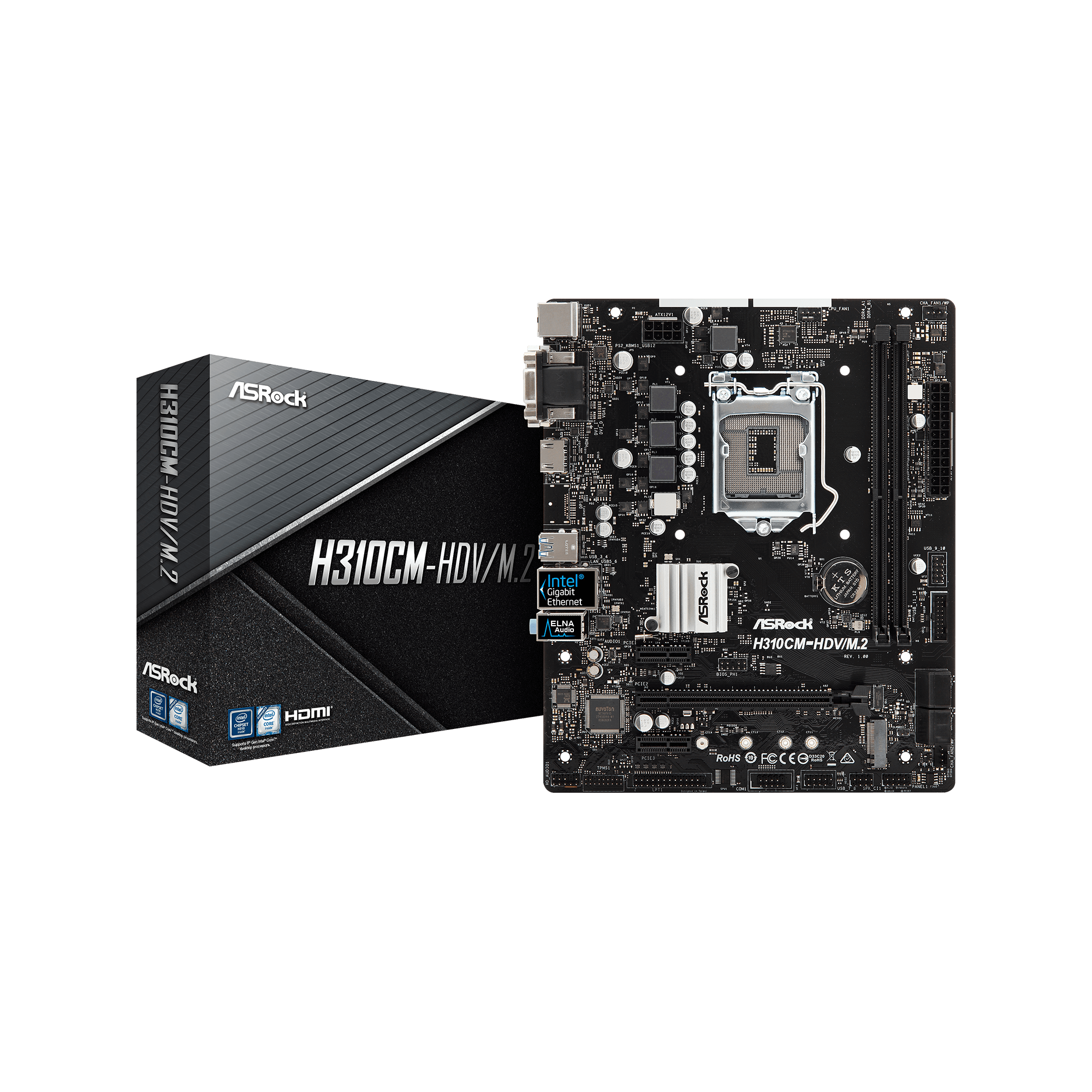 H310CM-HDV/M.2 | ASRock(アスロック) LGA1151 Intel H310 MicroATX