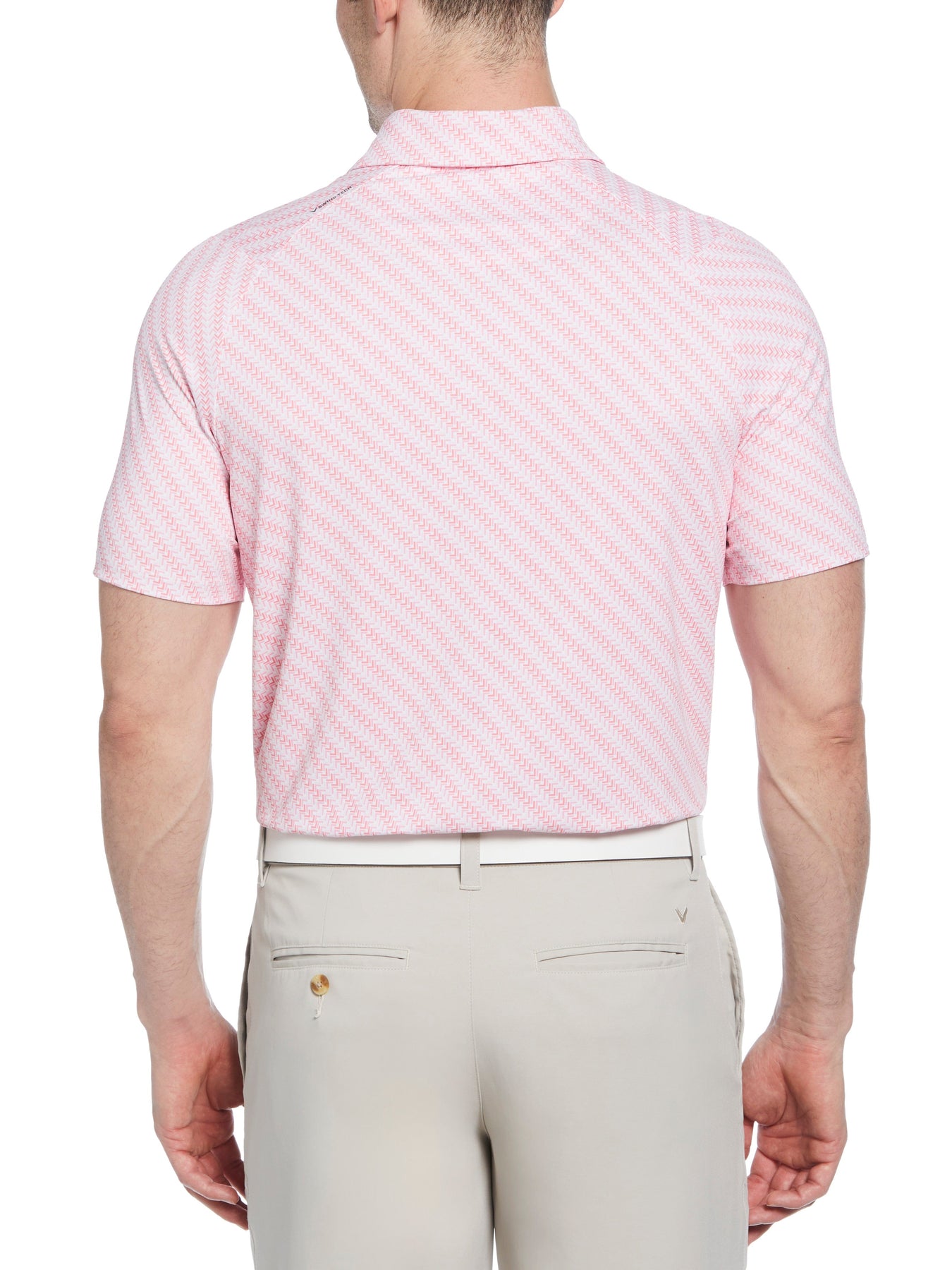 Mens Chevron Twill Print Polo – Callaway Apparel