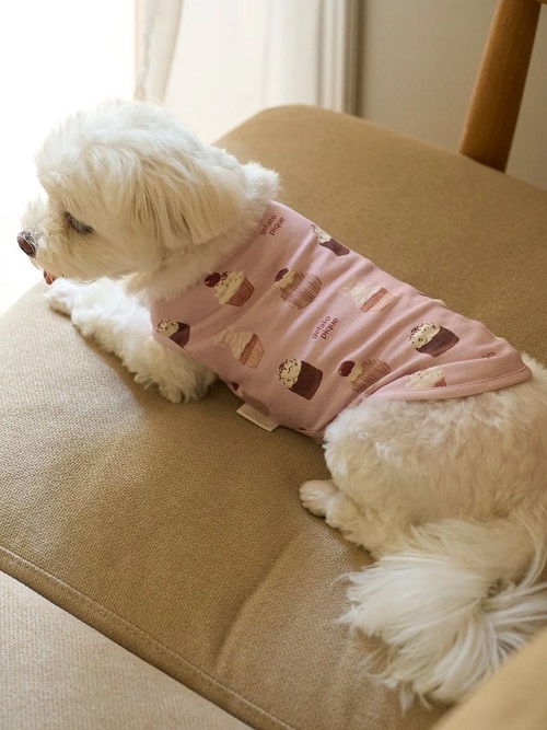 ジェラートピケ SLEEP DOG柄 3点セット シングル マルチーズ ピンク