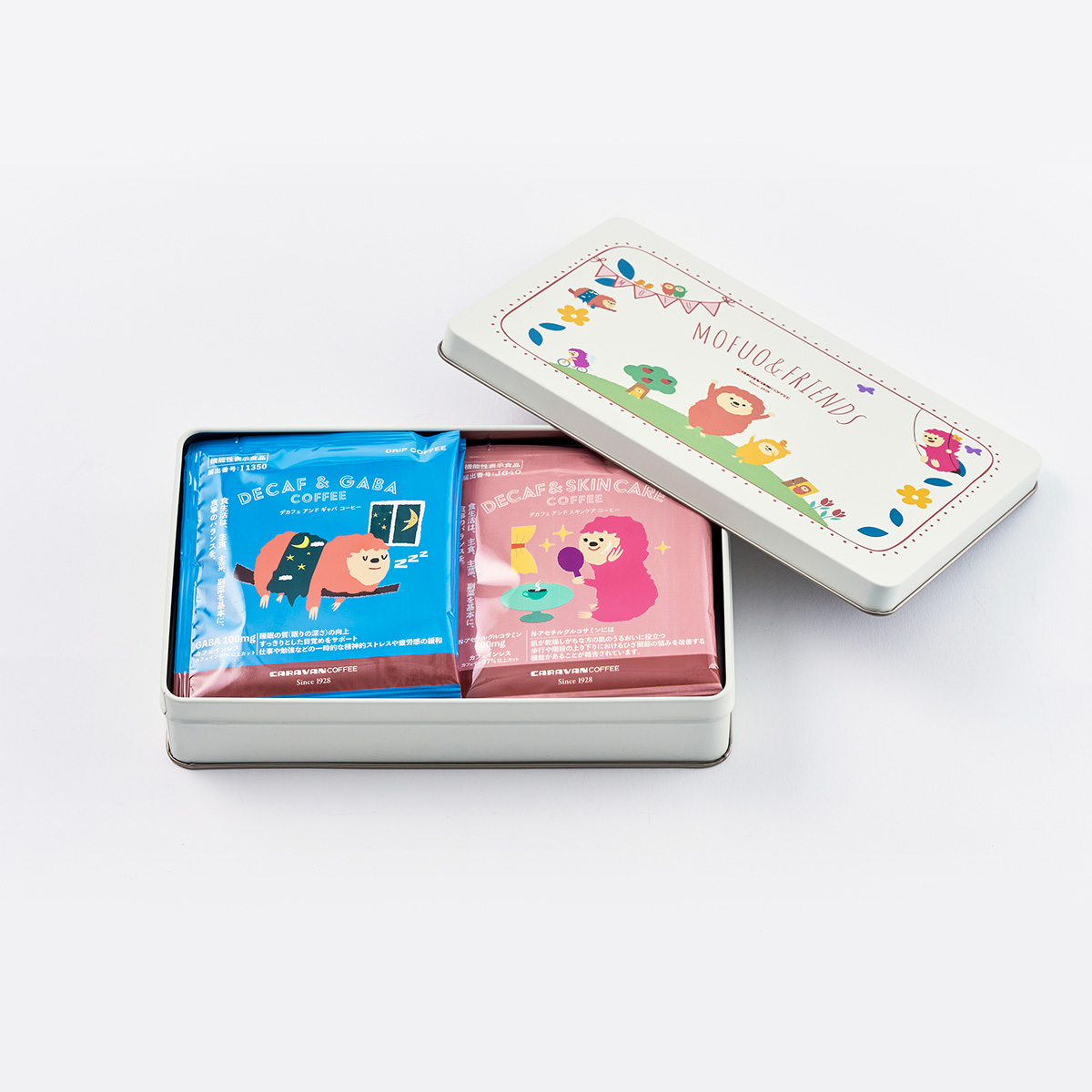 もふおともふこのギフト缶（ドリパックセット）4種各2袋（10g×8