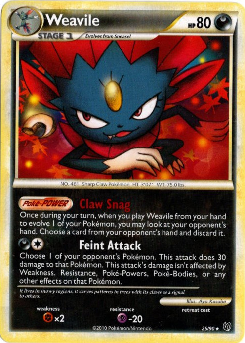 マニューラ 海外版 英語版 Weavile - 25/90 -【Card Chicken】
