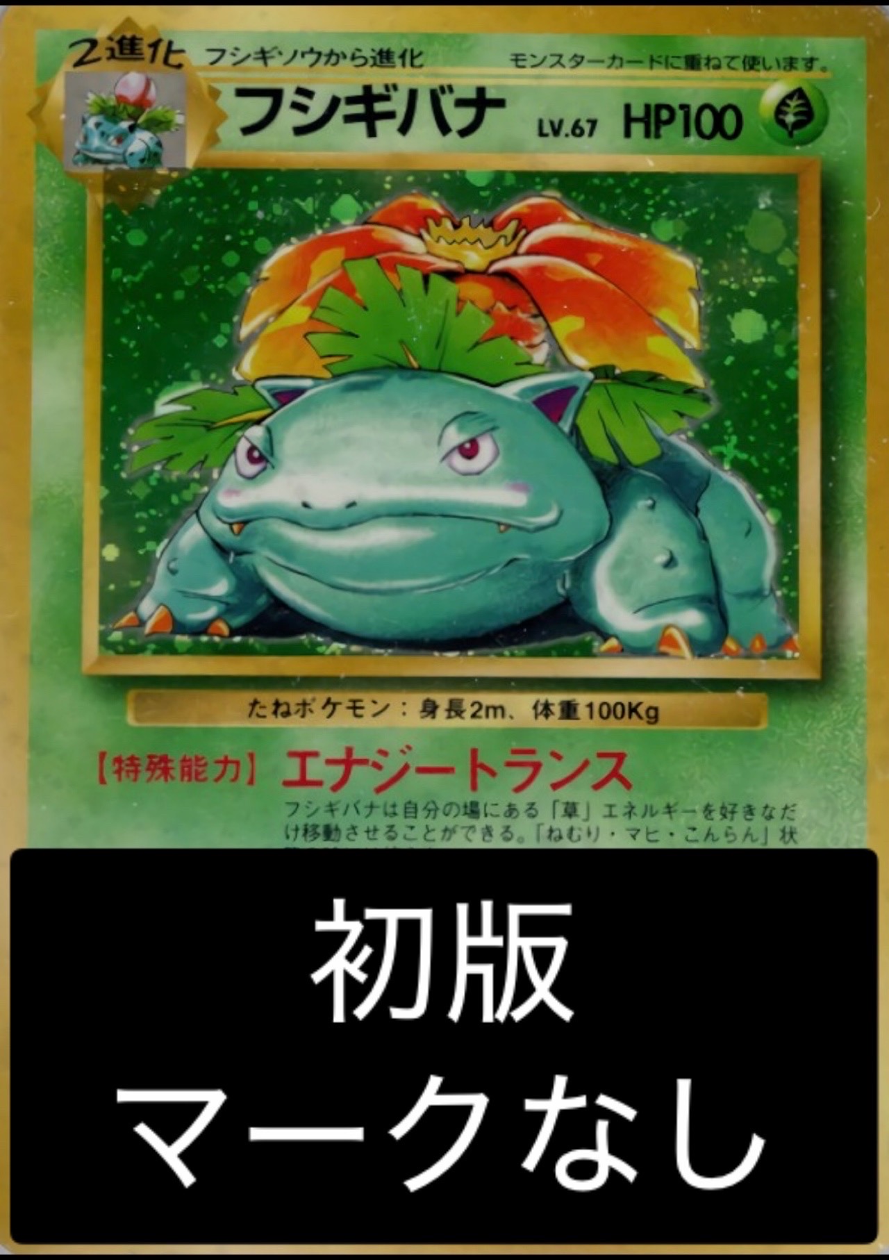 PSA10鑑定済】フシギバナ LV.67(初版/マークなし)【R】{旧裏} - カード