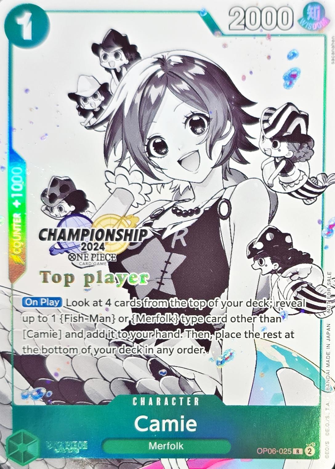 ケイミー(英語版/白黒/Top Player/CS2024/illust:sacanahen)【R】{OP06