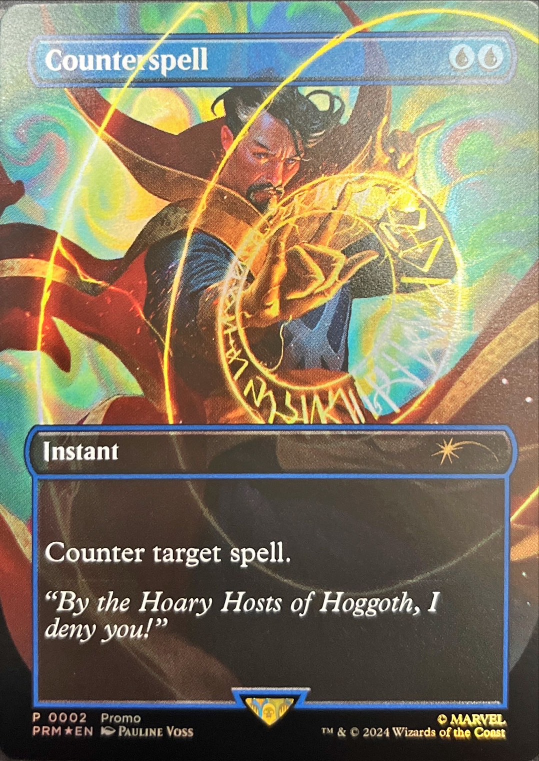 FOIL)(0002)(フルアート)対抗呪文/Counterspell《英語》【PRM】