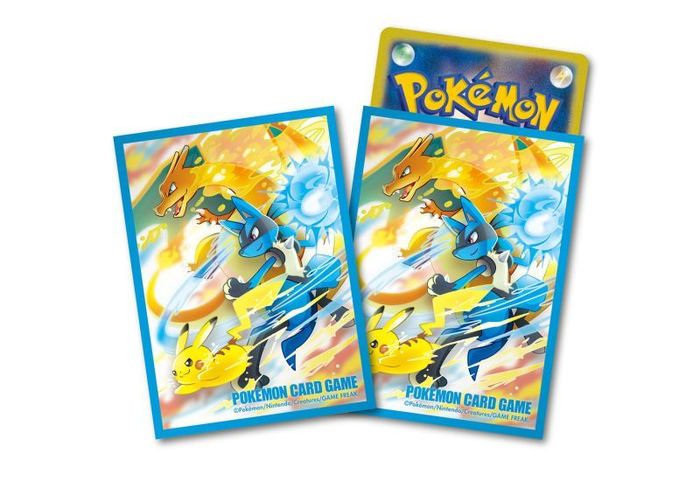 デッキシールド『青枠/バトルスタート!』64枚入り【サプライ】{-}