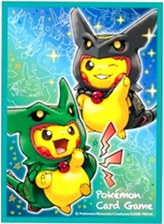 状態A-〕デッキシールド『レックウザポンチョを着たピカチュウ』62枚