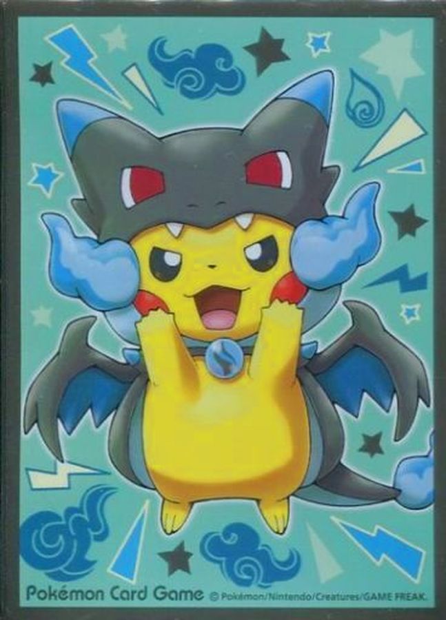 デッキシールド『メガリザードンXのポンチョを着たピカチュウ